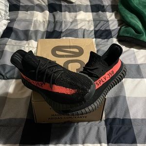 I’m selling these adidas Yeezy core black reds only worn like twice.